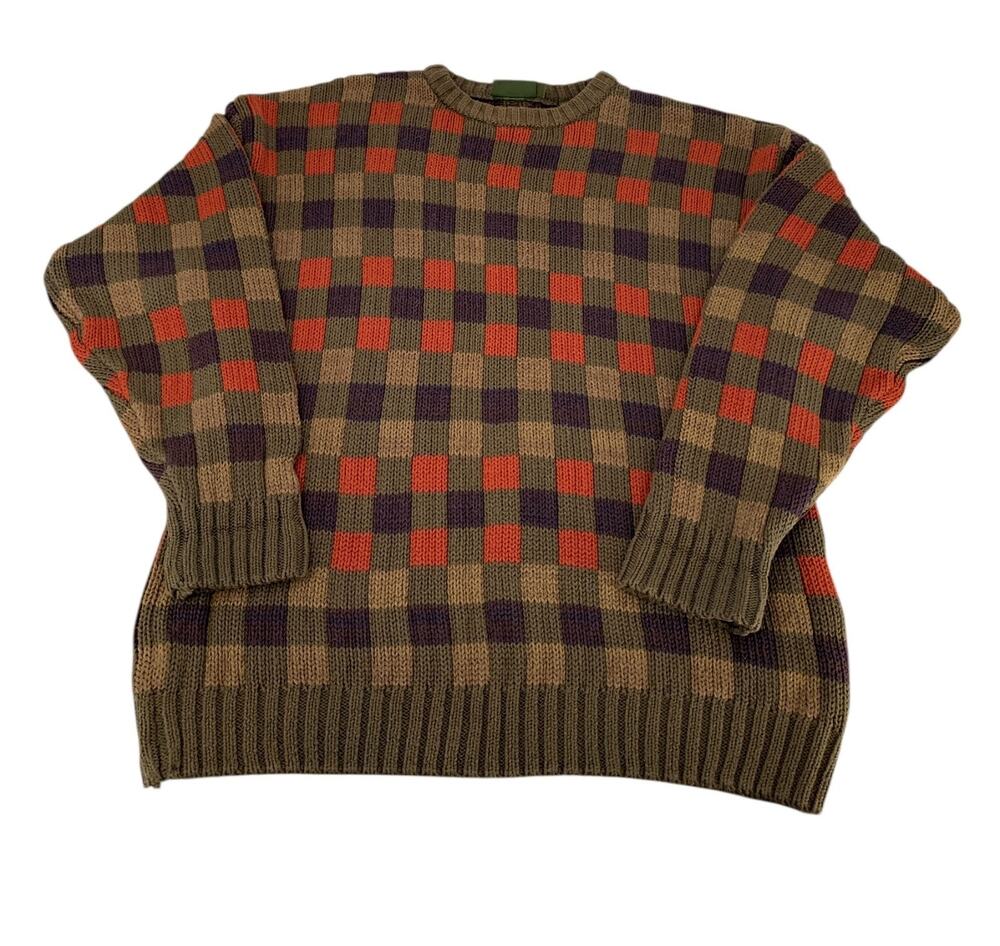 Vintage Timberland Sweater Size M Weathergear Knitted 100% Cotton